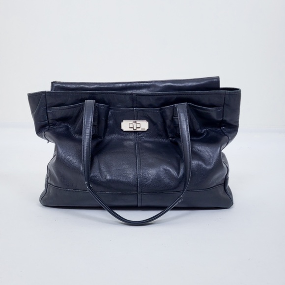 Coach Chelsea Leather Handbag black shoulder bag straps handles purse tote - Picture 10 of 16